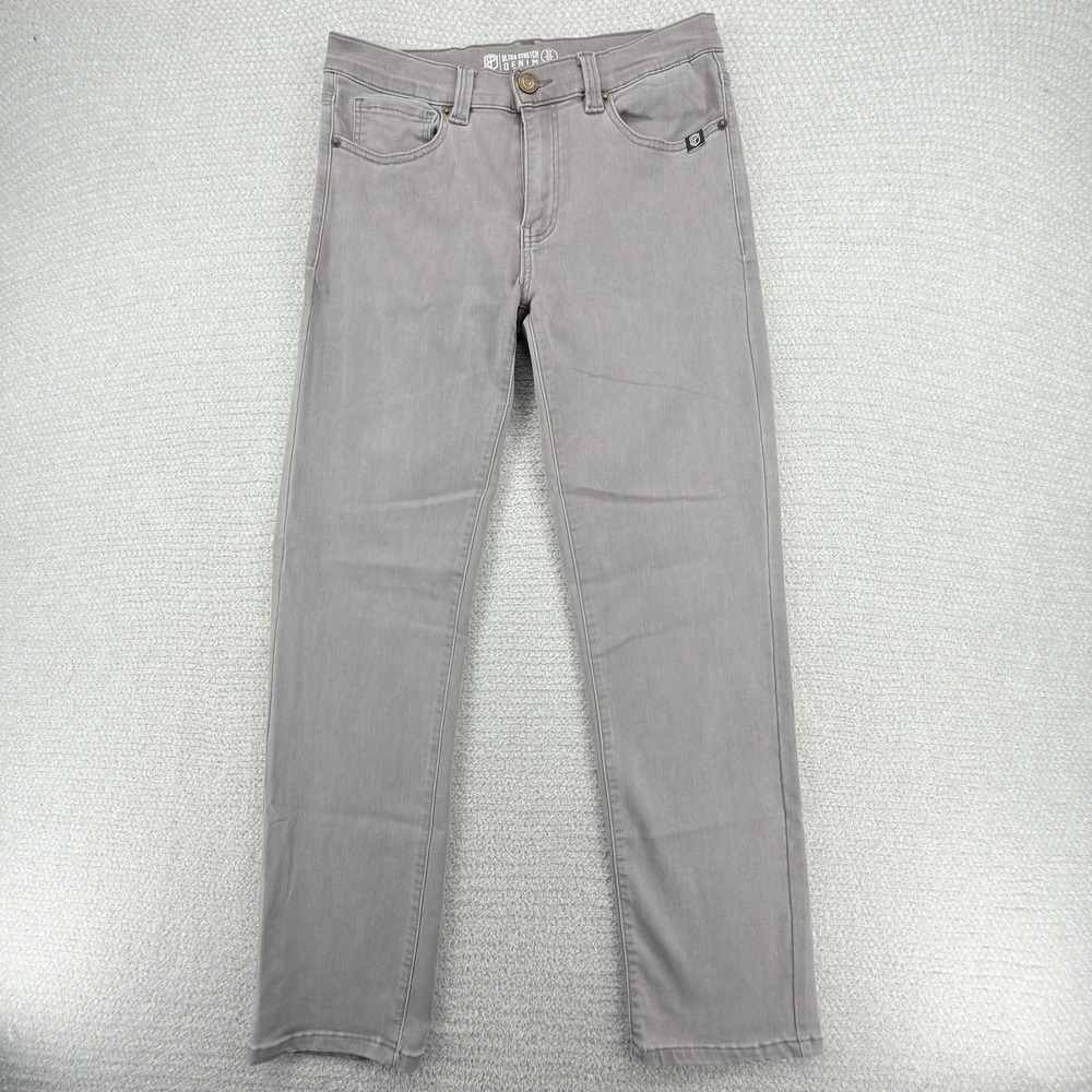 Born Primitive Jeans Mens 32x33 Gray Ultra Stretch Denim Slim Fit Straight Leg